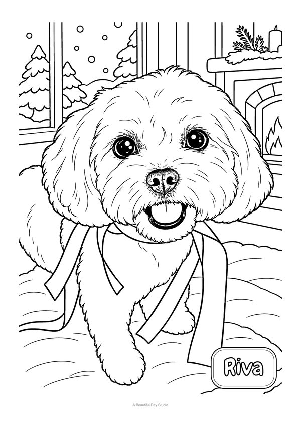 Coloring page with the name Riva
